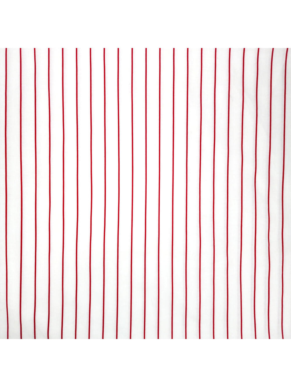 Pinstripe Red & White Spaced Stripe, Cotton Fabric Remnant, 92×43 In